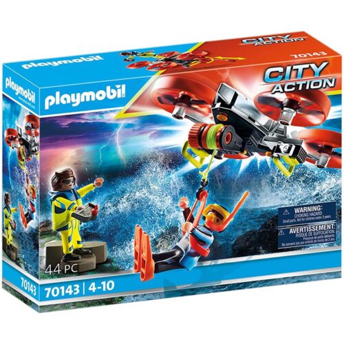 Playmobil City Action Rescate Marítimo Buzo con Dron de Rescate 70143