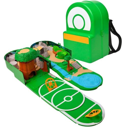 Pokemon Playset Transformable en Mochila Verde con Figura Pikachu Bizak