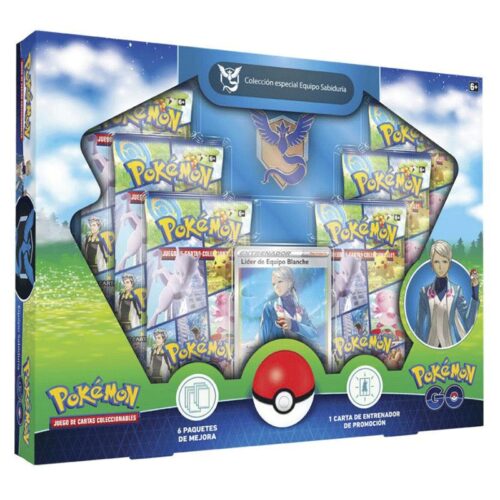 Pokémon Go colección premium equipo sabiduría con 6 paquetes TCG