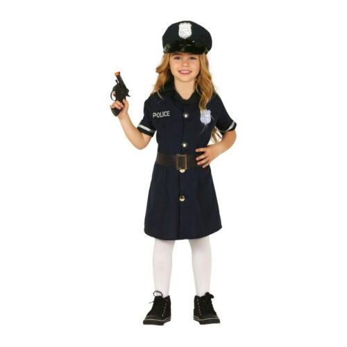 Disfraz infantil de policia para niña talla 7-9 años 88455 GUIRCA