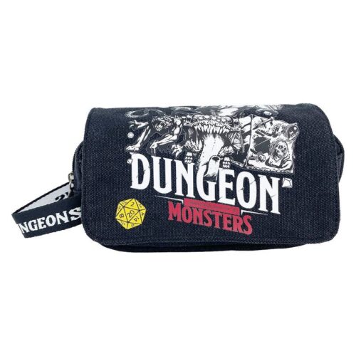 Estuche de Dragones y Mazmorras con solapa y asa color negro PT02DD