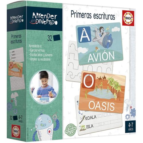 Primeras escrituras juego educativo para escribir letras y números