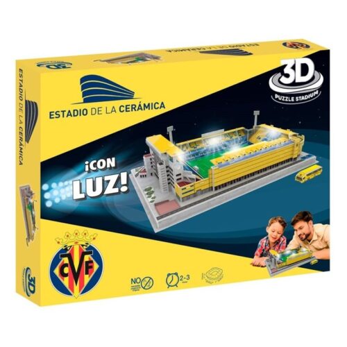 Maqueta Estadio de la Ceramica en 3D del Villarreal CF con luz