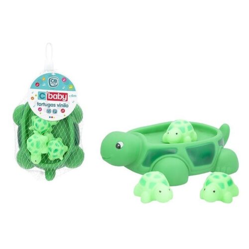 Pack de 4 tortugas juguetes para el baño red de colorbaby 45607