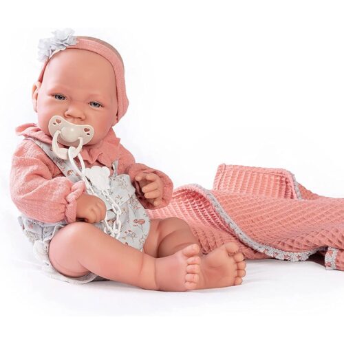 Muñeca Recién Nacida de 42 cm con mantita primavera Antonio Juan 50270