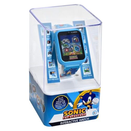 Reloj infantil unisex azul interactivo videojuego Sonic SNC4055
