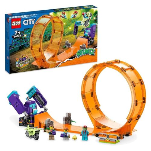 Lego City Stuntz Rizo mecánico con chimpancé y moto de juguete