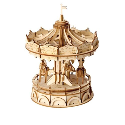 Maqueta de madera Rolife Classic modelo tiovivo en 3D