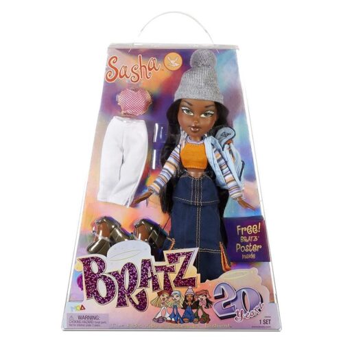 Muñeca Sasha de Bratz edición especial 20 años con pelo largo y póster