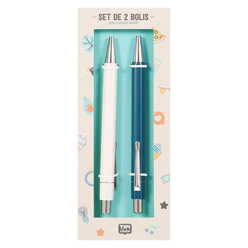 Set de dos bolígrafos Mr Wonderful para escribir bonito TIP00218ES
