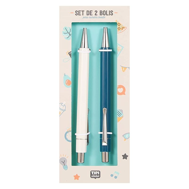Set de dos bolígrafos Mr Wonderful para escribir bonito TIP00218ES