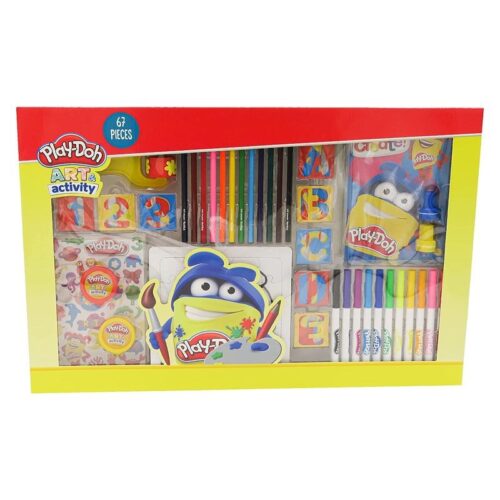 Set de Play Doh con de dibujo con actividades y 67 piezas GS67PD