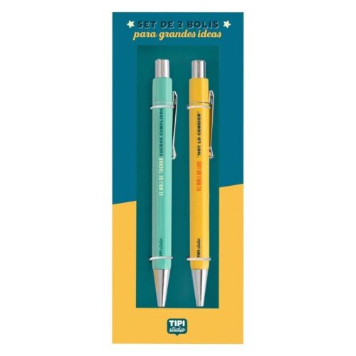 Set bolígrafos Mr Wonderful para grandes ideas multicolor TIP00223ES
