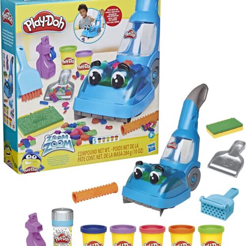 Aspiradora de juguete Zoom Zoom de PlayDoh con 5 botes de plastilina