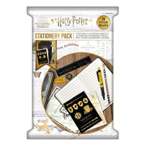 Set de papelería avanzado de Harry Potter con 20 pegatinas incluidas