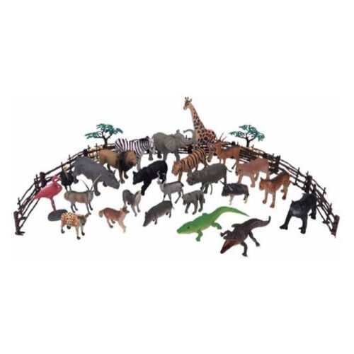 Set de figuras de animales salvajes con más de 20 piezas incluidas