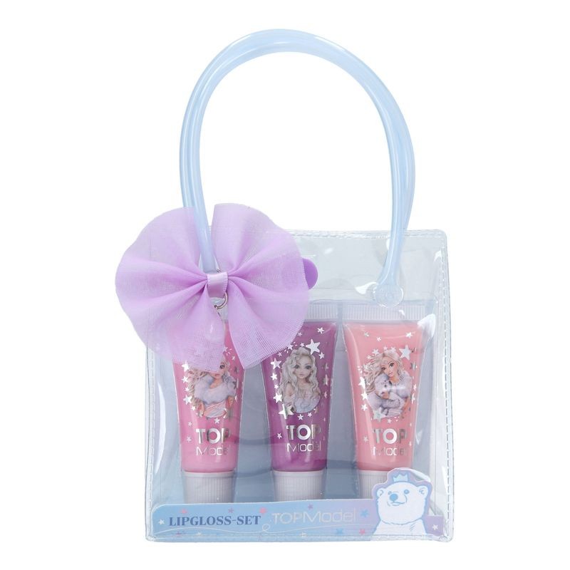 Set con 3 barras de gloss labiales Iceworld Top Model de colores