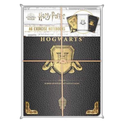 Set de Harry Potter con juego de tres libretas Hogwarts formato A6
