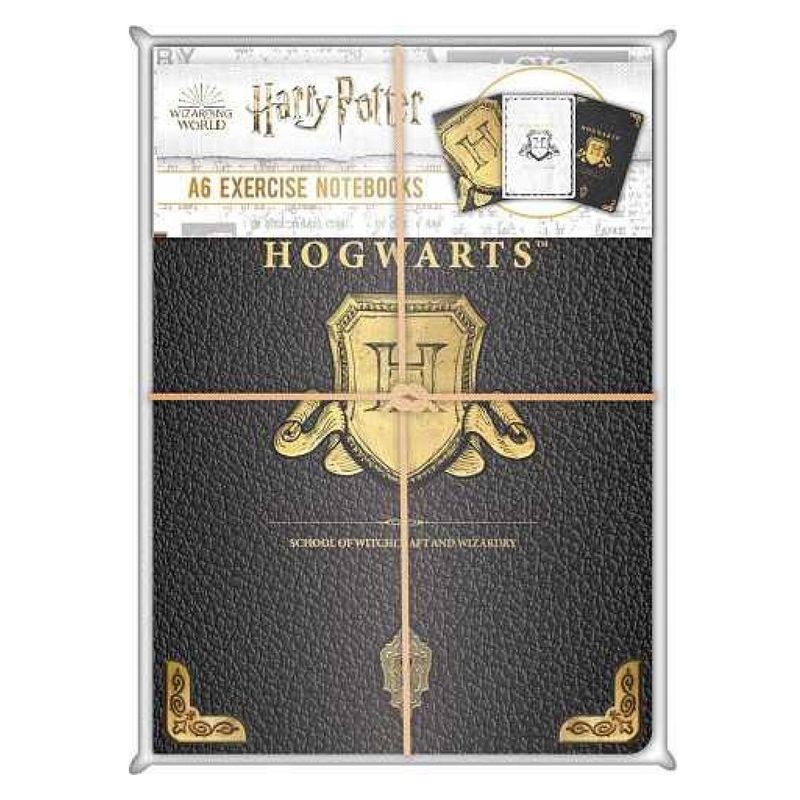 Set de Harry Potter con juego de tres libretas Hogwarts formato A6