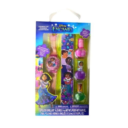 Set infantil Disney Encanto con reloj, bálsamo labial y pintura de uñas