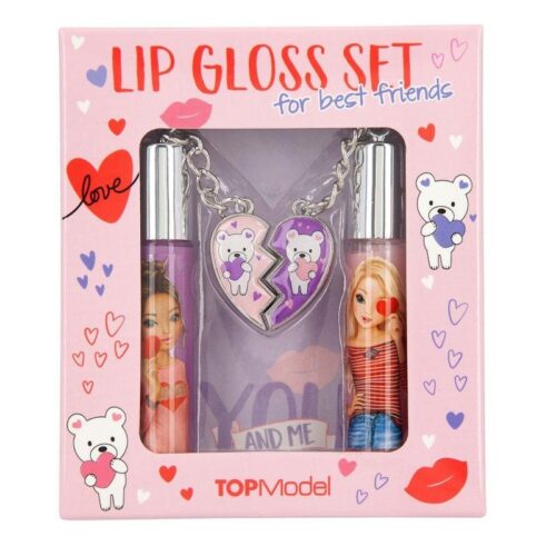 Set labial Top Model Lip Gloss Sft para mejores amigos multicolor