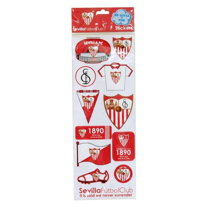 Blíster con pegatinas removibles del Sevilla Fútbol Club CYP ST20S