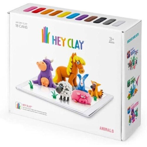 Set plastilina Hey Clay para crear animales de colores con app móvil
