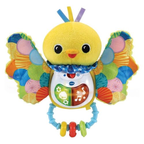 Sonajero interactivo para bebés de pajarito con frases y canciones