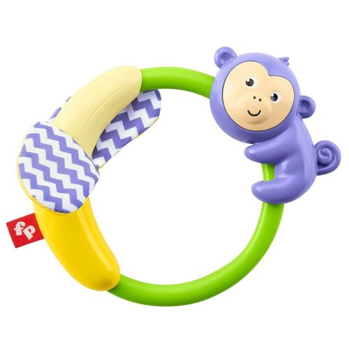 Sonajero Mordedor Infantil Mono con Plátano para Bebés de Fisher Price