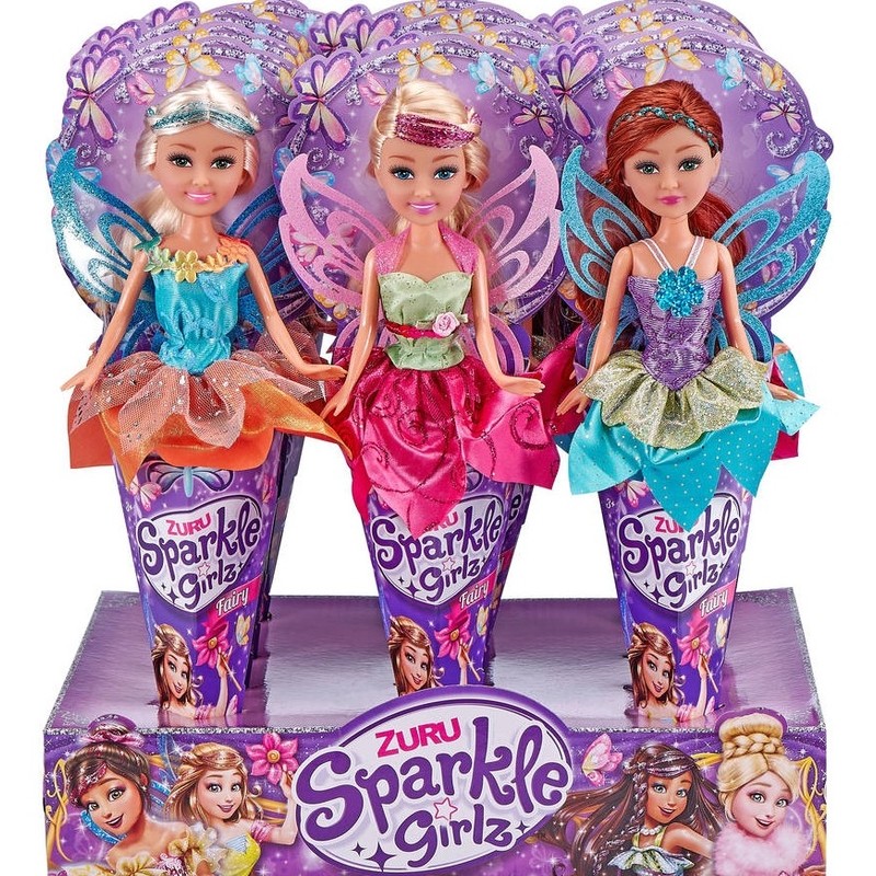 Sparkle Girlz Hada viene en un cucurucho 3 modelos diferentes