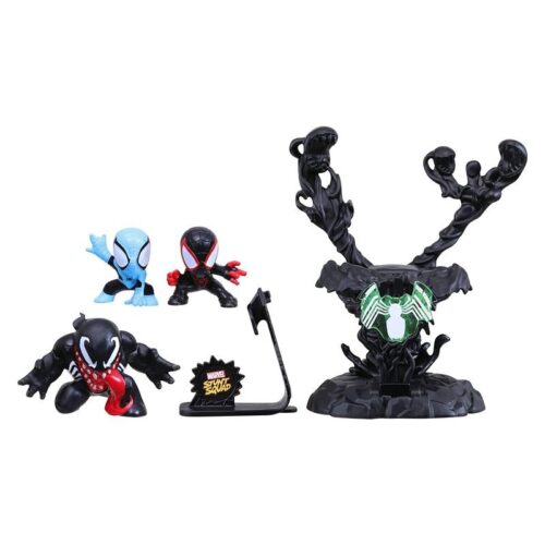 Pack acción Spiderman y Miles Morales vs Venom de Marvel Stunt Squad