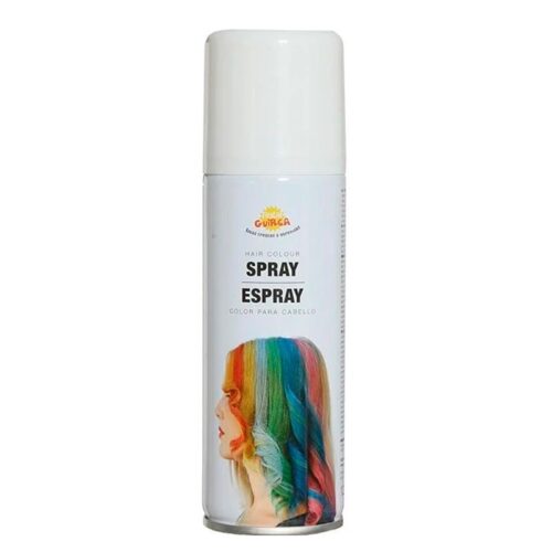 Bote de spray blanco para pelo con capacidad de 125 ml de Guirca