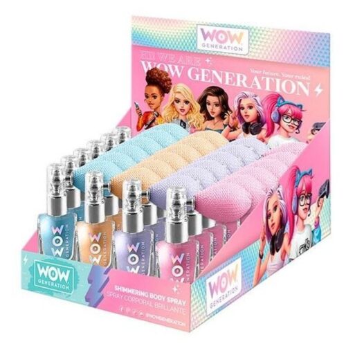 Spray corporal con brillantina Wow Generation colores