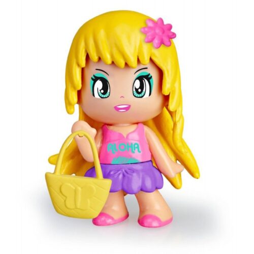 Muñeca Pinypon Chica Rubia con bolso amarillo Summer Time Serie 12