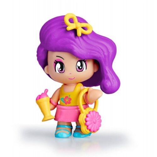 Figura Pinypon Summer Time con pelo púrpura y accesorios Serie 12