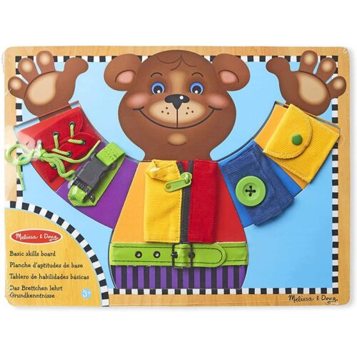 Tablero de Madera Multicolor de Habilidades Básicas Melissa & Doug