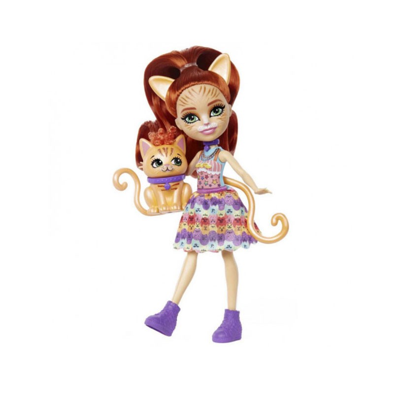 Muñeca Taria Tarry con mascota Cuddler de Enchantimals Citytails