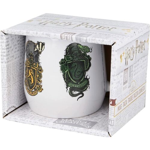 Taza con las 4 casas de Hogwarts de Harry Potter hecha en cerámica