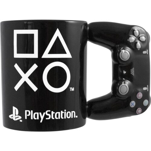 Taza de mando de Playstation color negro de cerámica con 445 ml