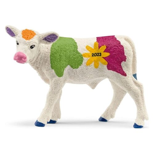 Figura de ternera primaveral de colores 2023 de Schleich 72207