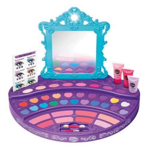 Tocador de maquillaje infantil con set de pinturas para ojos 44796