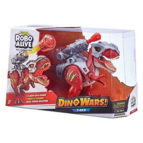 T-Rex con Lanzador Robo Alive camania habla y tiene sonidos