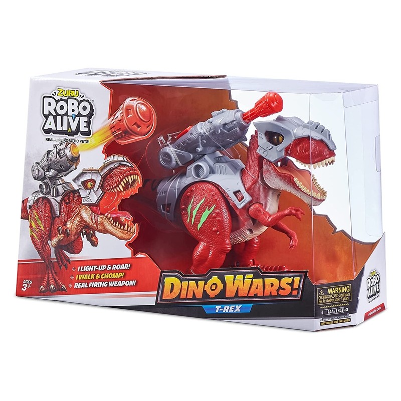 T-Rex con Lanzador Robo Alive camania habla y tiene sonidos