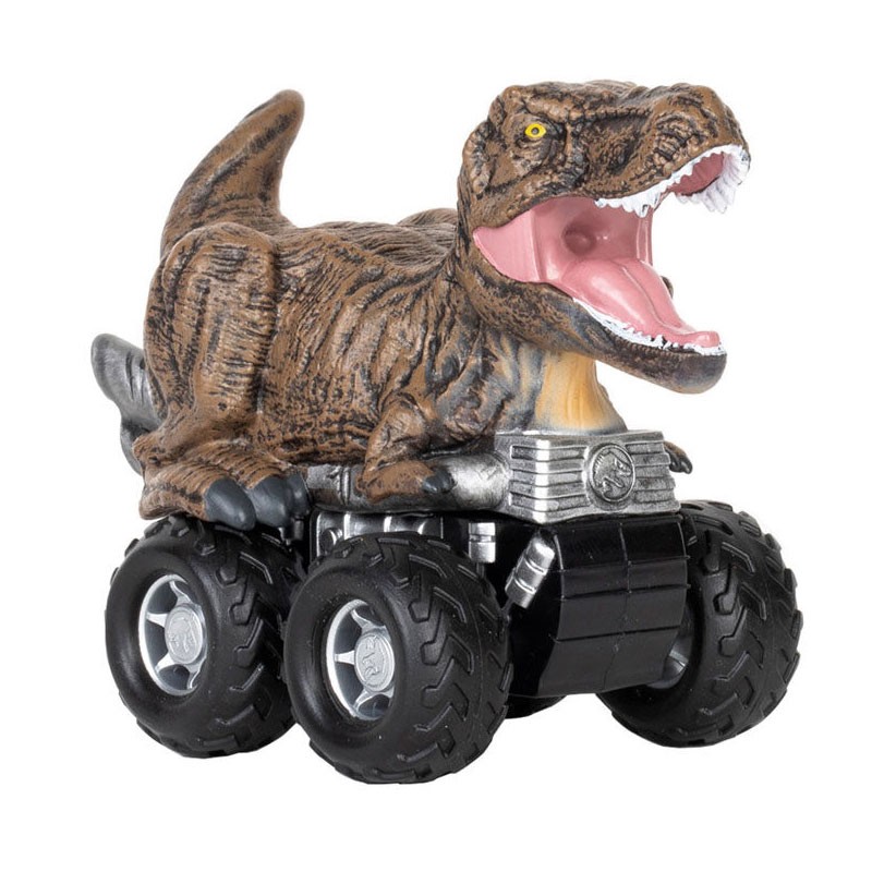 Coche T-Rex de Zoom Riders de Jurassic World Dominion con retroficción