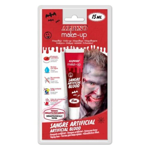 Tubo de sangre falsa de Alpino para maquillaje y disfraces de 15 ml