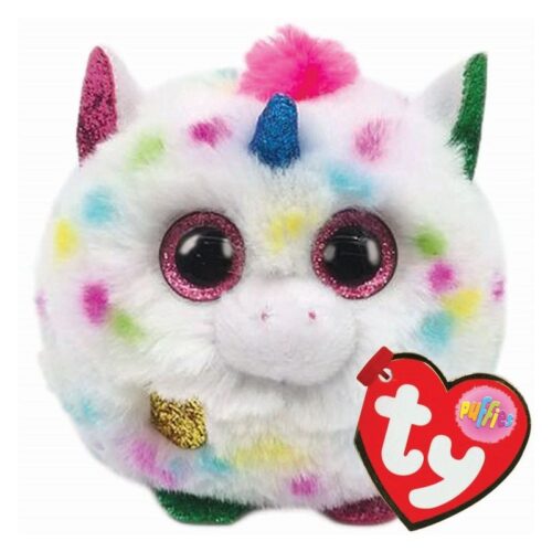Peluche de Harmonie el unicornio multicolor de TY Puffies con 7 cm