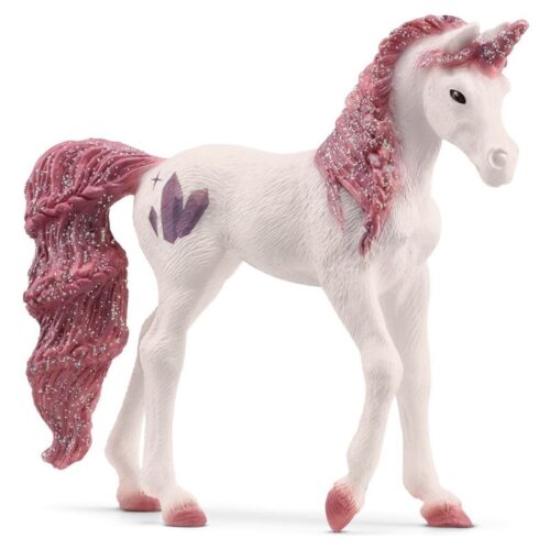 Figura unicornio rosa tatuaje de cristal y purpurina Schleich 70763