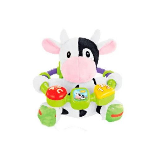 Muñeco bebe vaquita de 20 cm interactivo para aprender