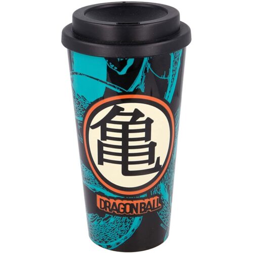 Vaso para llevar de Dragon Ball con el emblema de la escuela Kame 1399