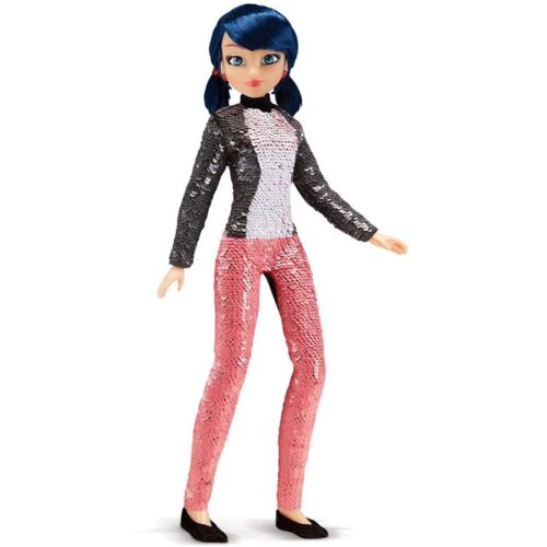 Muñeca Ladybug Miraculous con vestido de lentejuelas transformable